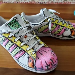 adidas superstar cartoon
